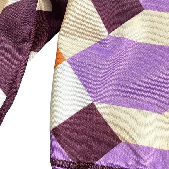 ZARA Stretchy Geometric Pull On Biker Shorts Medium - Picture 6 of 9